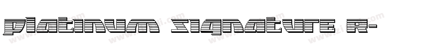 Platinum Signature R字体转换